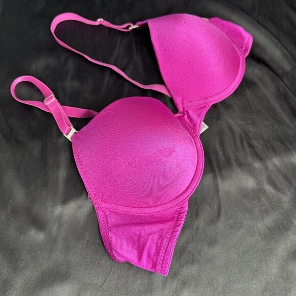 Angelina Other - Mopas Intimates Pink Bra Rhinestone Straps Adjustable Straps￼ Underwire